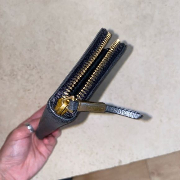 LIEBESKIND Berlin Paper Bag Sally Black Leather Envelope Wallet - Picture 10 of 10